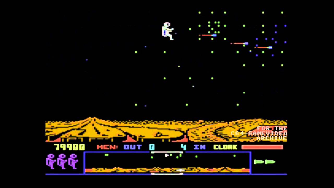 Screenshot of Dropzone for Commodore 64